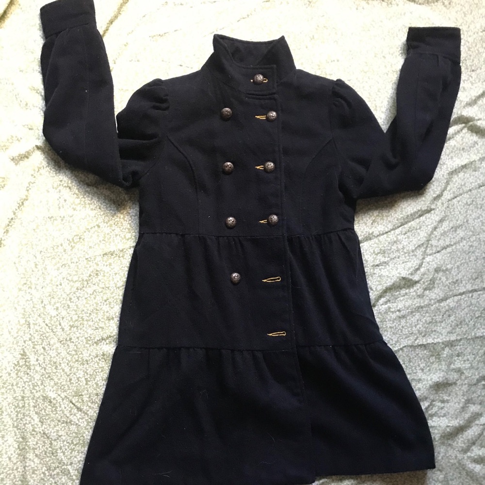 Button down pea coat